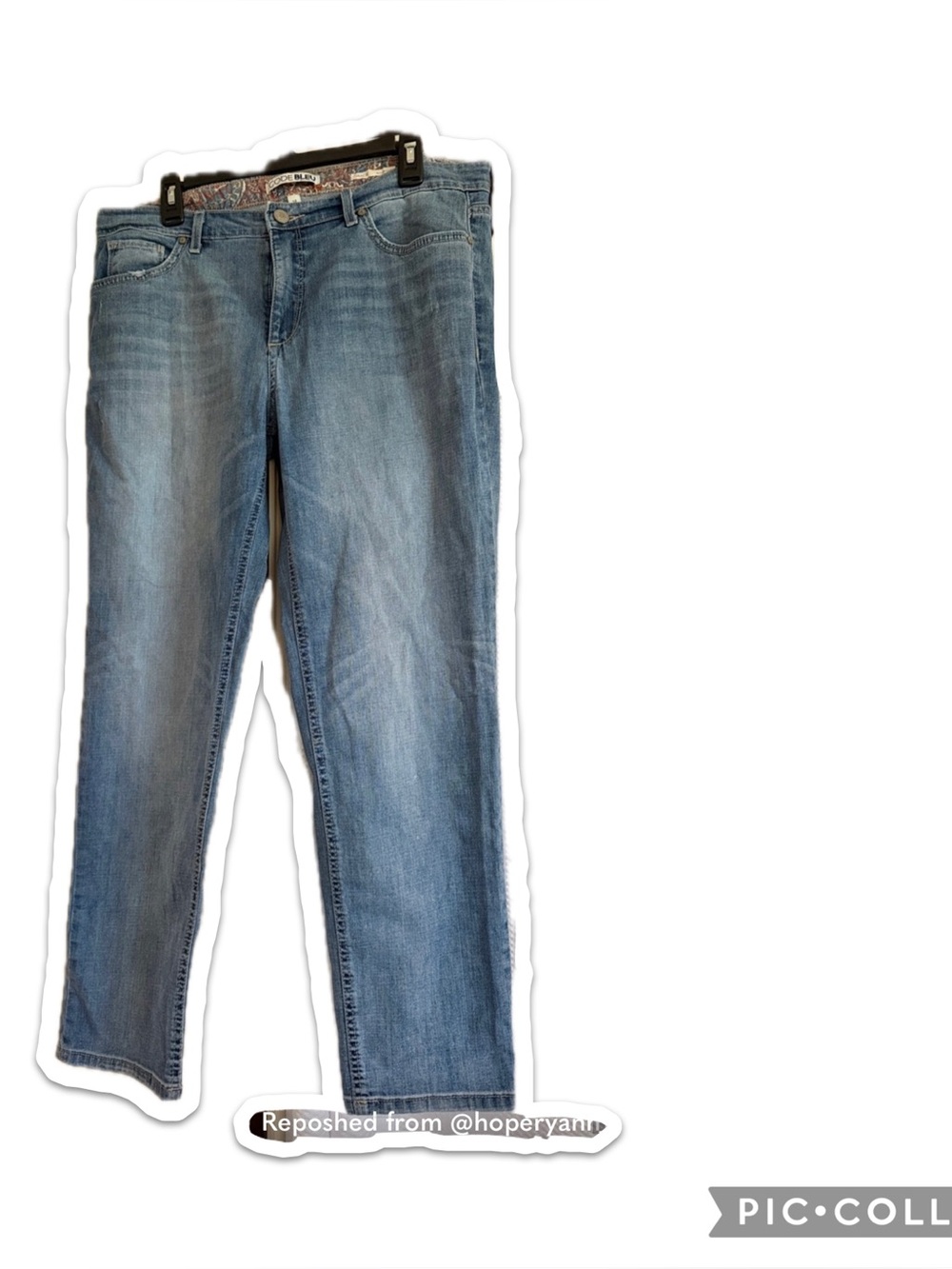 Code Bleu Light Blue Boyfriend Jeans